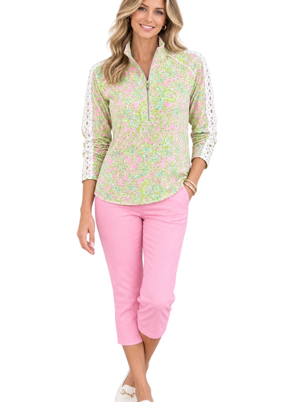 Lilly Pulitzer “Chimply Chic” Classic Zip Popover in Large